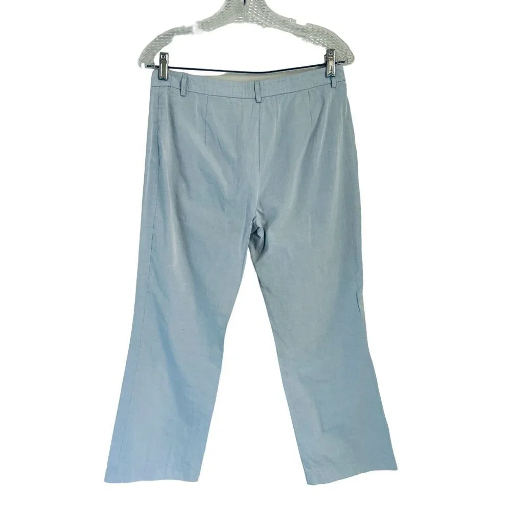 Made in Italy Michael Kors Pants Pants Strait Cut Light Blue Cotton Pants Size 6